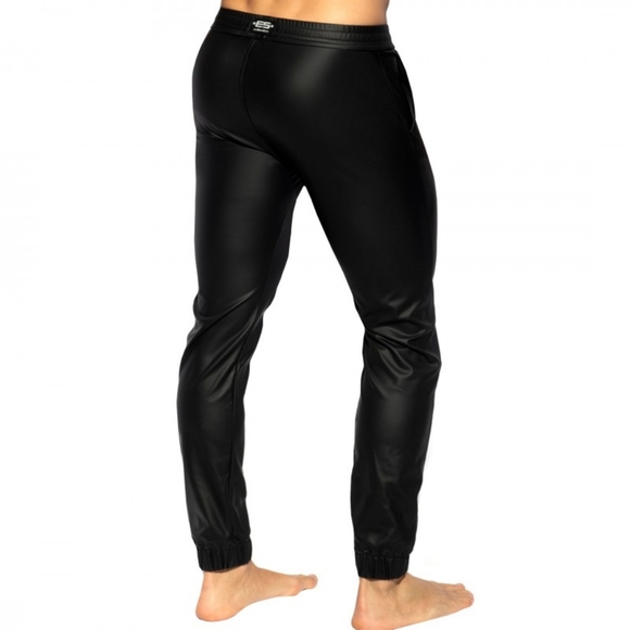 Faux Leather Fetish Sports Pants Joggers Small - Picture 2 of 3
